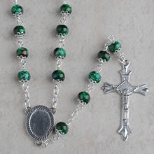 Glass beads rosary